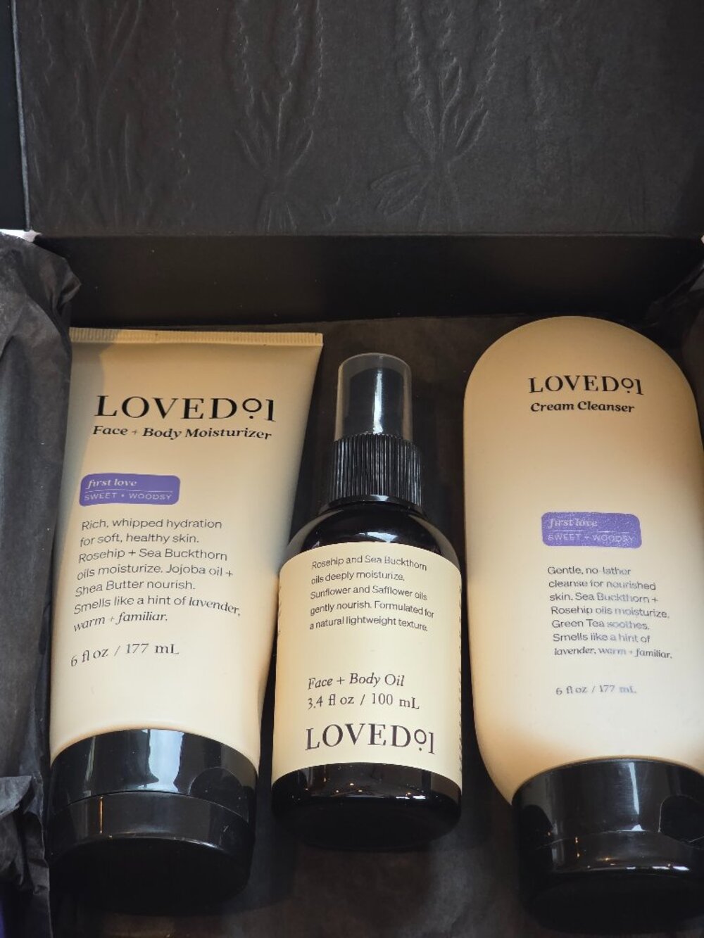 LOVED01 3-Piece Skincare Gift SET - NIB